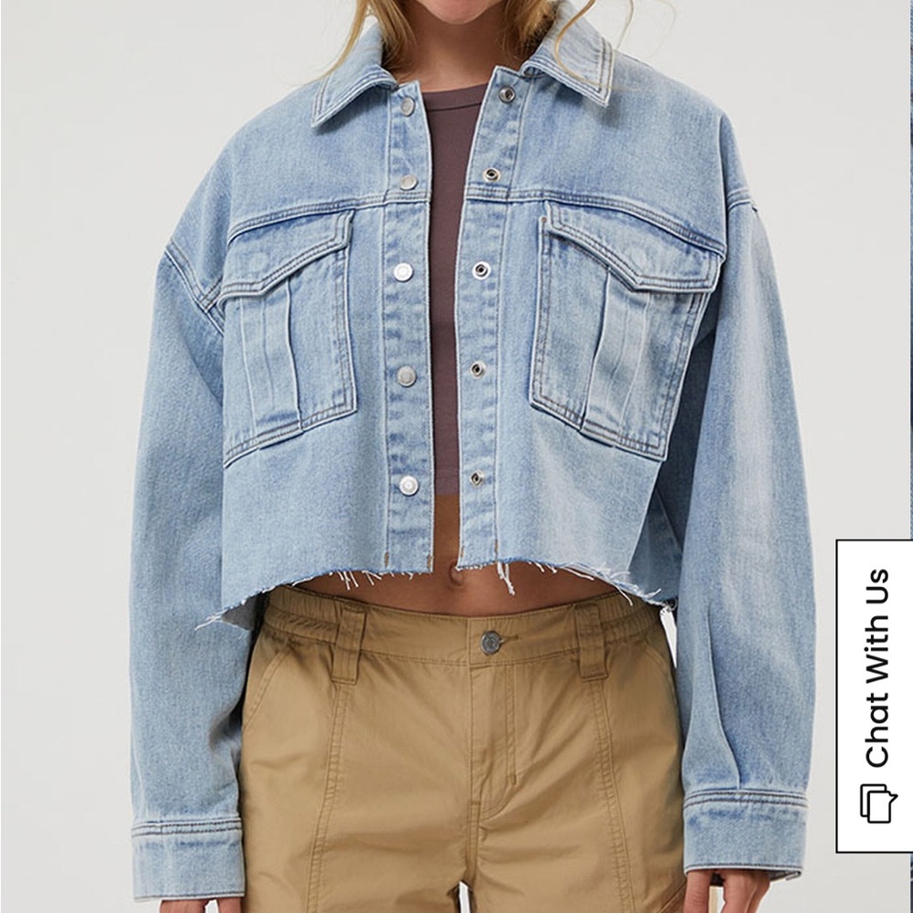 PacSun Cut Off Denim Jacket